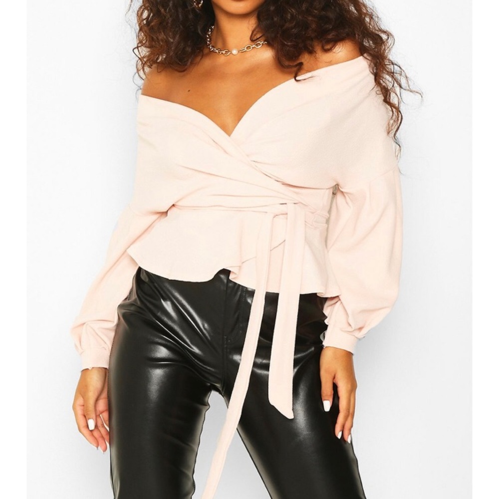 Petite Off the Shoulder Blouse